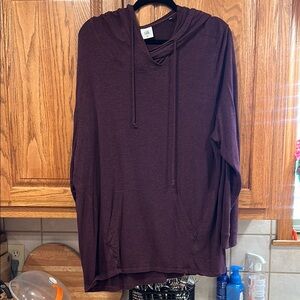 CAbi Maroon Hooded Sweatshirt EUC